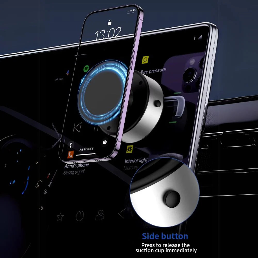 Automobile 360° Rotating Magnetic Vacuum Suction Mount | Black Automobile 360° Rotating Magnetic Vacuum Suction Mount | Black